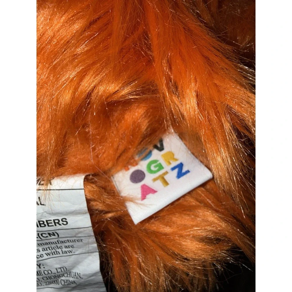 Novogratz Halloween Pumpkin Fluffy‎ Faux Fur Jack-O-Lantern Throw Pillow Fuzzy